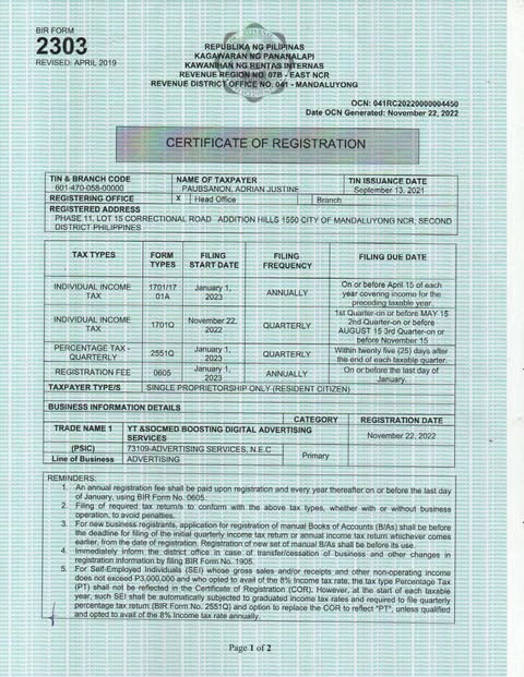 Achievement Certificate 1