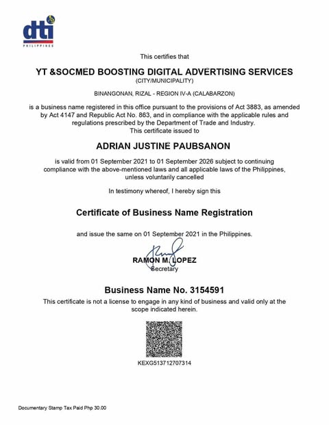 Achievement Certificate 4